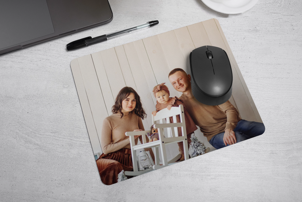 Add a picture of you and your family to this mouse pad